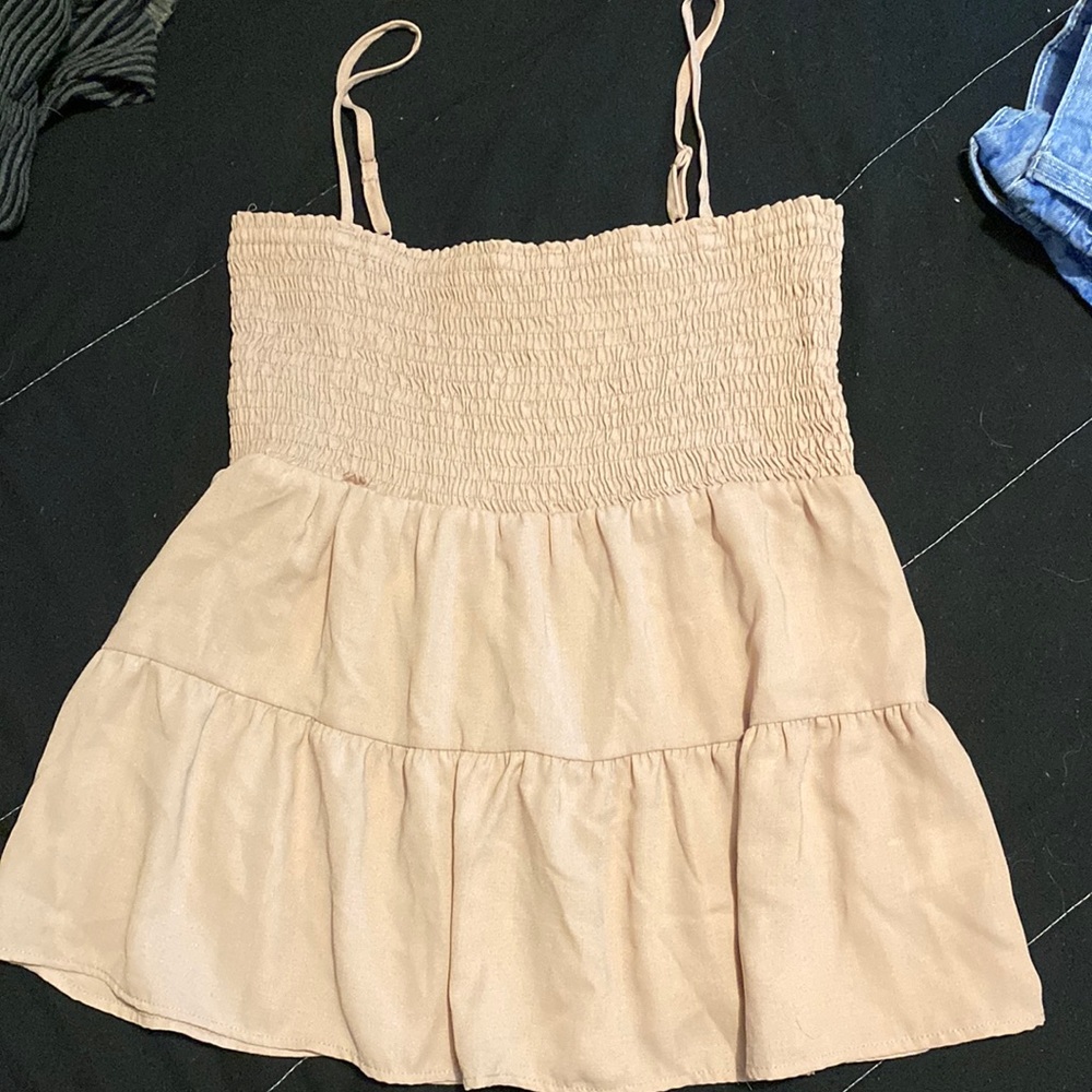 Blush Flowy Tank Top